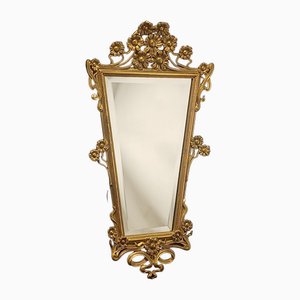 Art Nouveau Gilded Mirror, 1910s