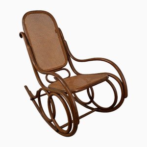 Rocking Chair in Cane from Thonet, 1920s