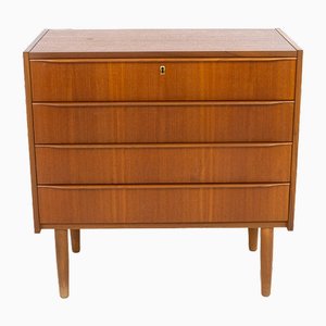 Skandinavische Kommode aus Teak, 1960er