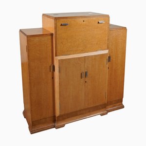 Birds-Eye Maple Cocktail Cabinet from Harrods, 1930s