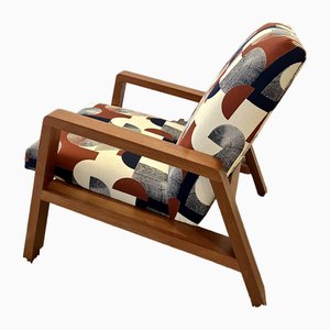 Vintage Sessel aus Mahagoni, Frankreich, 1950er