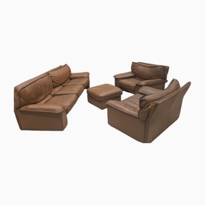 Sofa and Armchairs from Ferruccio Brunati, Set of 4