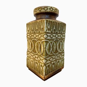 German Fat Lava Ceramic Pottery Vase by Bodo Mans for BAY Ceramics, 1970s
