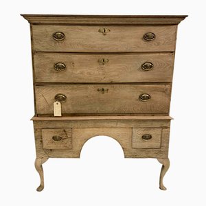 18th Century English Oak Chest on Stand
