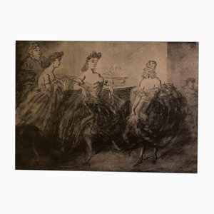 After C. Guys, Ballerinas, Photolithograph, Early 20th Century