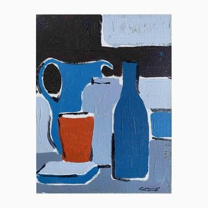 Claude Decamps, The Still Life, Oil on Canvas, 1970s