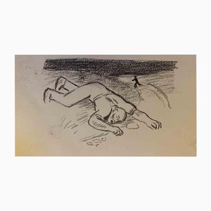 Wilhelm Gimmi, The Fallen Man, Lithograph, 1955