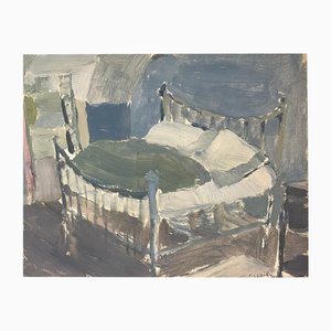 Francine Ledieu, Tramery, La Chambre, 1964, óleo sobre papel