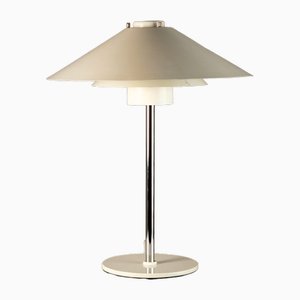White Trapez Table Lamp by Christian Hvidt for Nordisk Solar, Denmark, 1970s