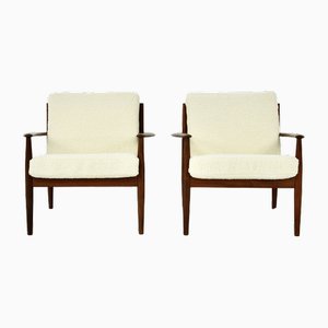 Armchairs by Grete Jalk for France & Søn, 1960s, Set of 2