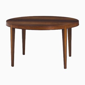 Round Rosewood Coffee Table by Severin Hansen for Haslev Møbelsnedkeri