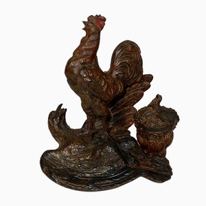 Late 19th Century Inkwell with Rooster