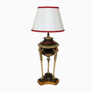 Lámpara de mesa Imperio de bronce de principios del siglo XIX