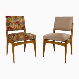 Set of Mid-Century Modern Dining Chairs, France, 1950s