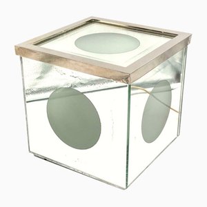 Lampe de Bureau Cubic Miroir, Italie, 1970s