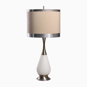 Table Lamp in Aluminum and Glass from Stilnovo, Italy, 1960s