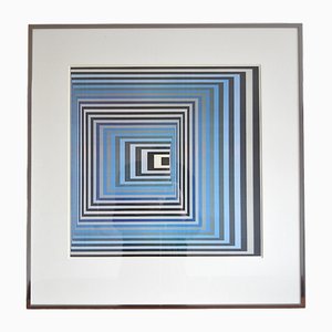Victor Vasarely, Art Print Shorewood New York, 1970s, Lithograph, Framed