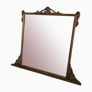 Specchio con cornice dorata, anni '40