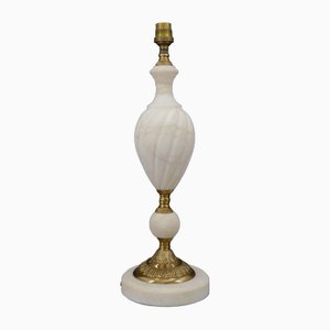 Neoclassical Lamp in Alabaster and Bronze, Italy, 1950s