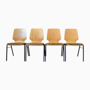 Mid-Century Scandinavian Dining Chairs from Hiller, Set of 4