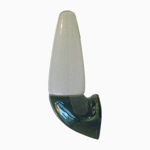 Badezimmer Wandlampe aus Keramik & Opalglas von Sigvard Bernadotte für IFÖ, 1960er