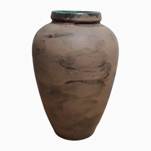 Deutsche Vintage Vase aus Brauner Keramik von Siena