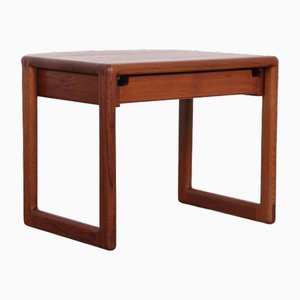 Small Teak Table with Drawer, Denmark, 1970s
