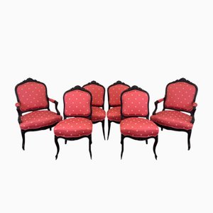 Napoleon III Dining Room Chairs, 1890s, Set of 6