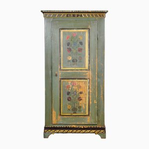 Antique German Hand Painted Cabinet, 1892