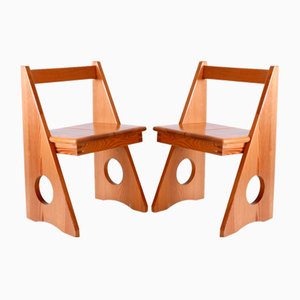 Childrens Chairs by Gilbert Marklund for Furusnickarn Sweden, 1970s, Set of 2