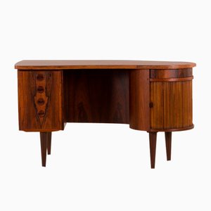 Danish Rosewood Desk with Bar Compartment by Kai Kristiansen, 1950s