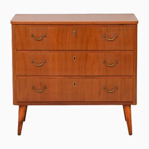 Vintage Chest of Drawers with Golden Handles, 1960s