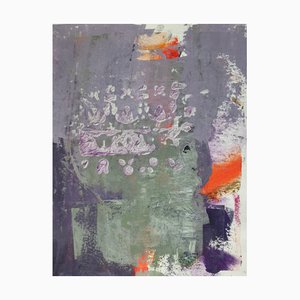 Maja Jiranek, Violet Series: Untitled I, 21st Century, Mixed Media on Canvas