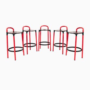 Tabourets de Bar 4832 Vintage par Anna Castelli Ferrieri pour Kartell, 1979, Set de 5