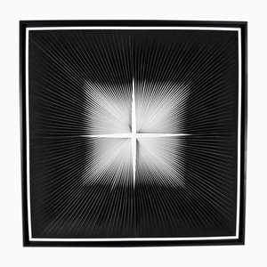 Michael Scheers, vista en blanco y negro, siglo XXI, pintura en lienzo