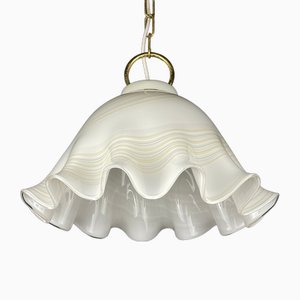 Lámpara colgante Handkerchief vintage de cristal de Murano, Italia, años 70