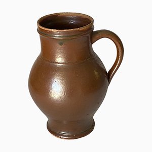 Stoneware Jug from France Brown, 1960s