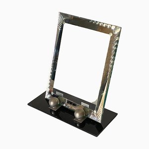 Art Deco Picture Frame in Bakelite and Beveled Mirror, France, 1935