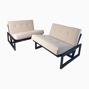 Mid-Century Lounge Chairs Carlotta attributed to Scarpa for Cassina, Italy, 1960s, Set of 2