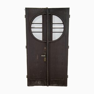 Puertas dobles de entrada Art Déco, años 30