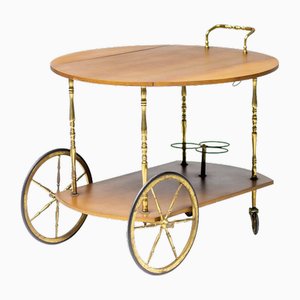 Messing Barwagen von Cesare Lacca, 1960er