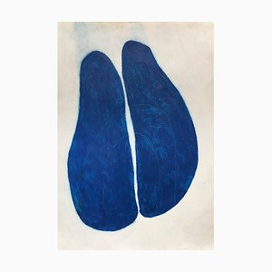 Fieroza Doorsen, Ohne Titel 1276, Öl & Pastell auf Papier, 2017