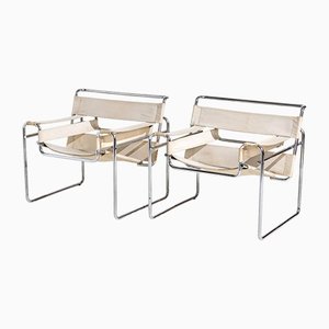 Set of Model B3 Wassily Chairs attributed to Marcel Breuer for Gavina, 1960s