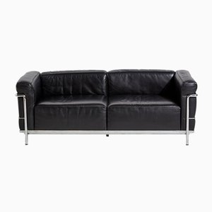 2-Seater Lc3 Leather Sofa by Le Corbusier for Cassina, 2000s