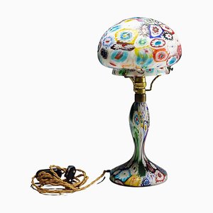 Millefiori Murano Glass Table Lamp from Fratelli Toso, 1910s