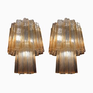 Lampadari in ambra di Valentina Planta, Murano, set di 2