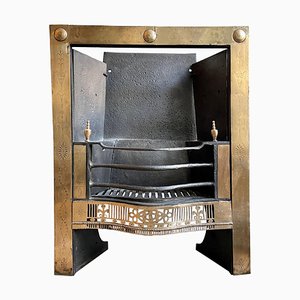 Irish Brass Register Grate Fireplace, 1790s