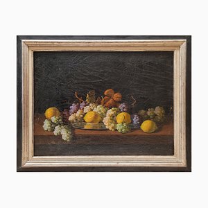 Italienischer Schulkünstler, Obststillleben, Öl auf Leinwand, Ende 1700, Gerahmt