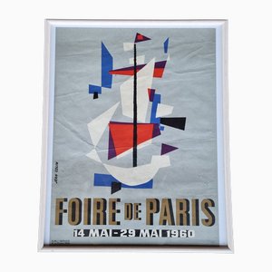 Poster della Fiera di Parigi di Jean Colin, anni '60