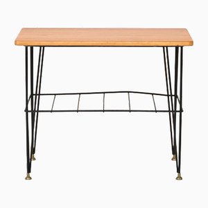 Scandinavian Table in Teak and Metal, 1960s